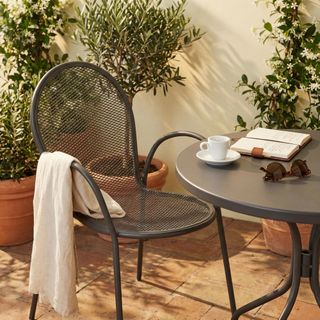 Sedia da Esterno Impalabile Classica Ferro Tinto