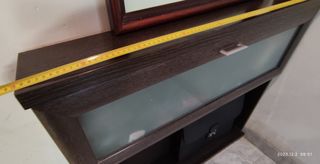 Recibidor Compacto Madera Oscura