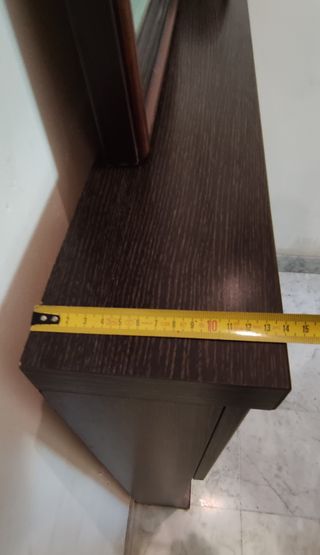 Recibidor Compacto Madera Oscura
