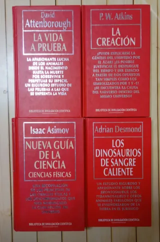 Pack 4 libros de Ciencia.