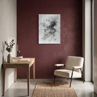 Quadro astratto bianco e nero