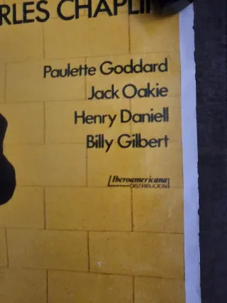 Cartel El Gran Dictador Charles Chaplin ( NO walla