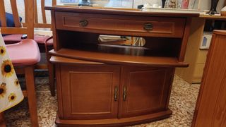Mueble TV madera giratorio