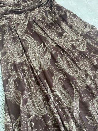 Falda larga boho igual Zara