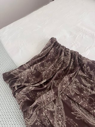 Falda larga boho igual Zara