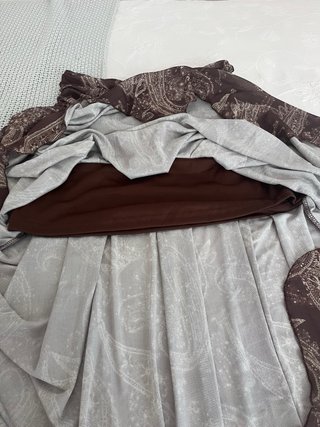 Falda larga boho igual Zara