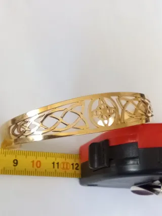 Pulsera Nudo de Brujas Dorada