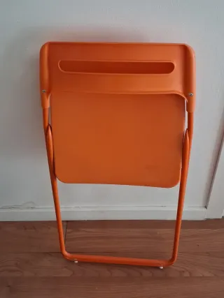 5 Sillas Plegables Naranja IKEA