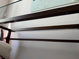 Escritorio cristal y silla oficina