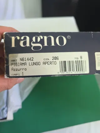 Pigiama uomo cotone Ragno blu