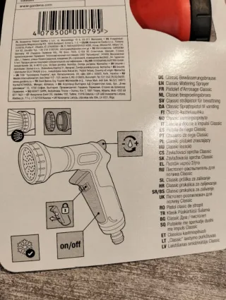 GARDENA Pistola de riego de jardín pulverizadora