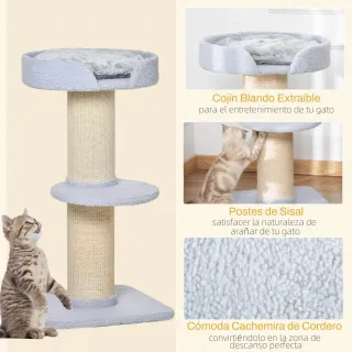 Árbol para Gatos 91cm 3 Niveles