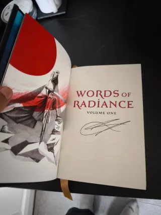 Palabras radiantes coleccionista Ingles firmado