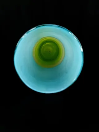 Jarrón Murano Azul y Verde