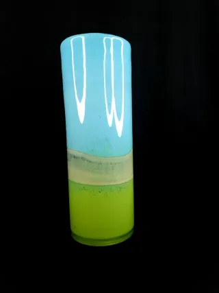Jarrón Murano Azul y Verde