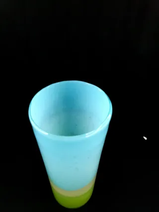 Jarrón Murano Azul y Verde