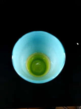 Jarrón Murano Azul y Verde