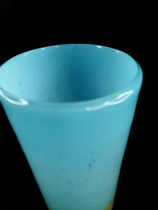 Jarrón Murano Azul y Verde