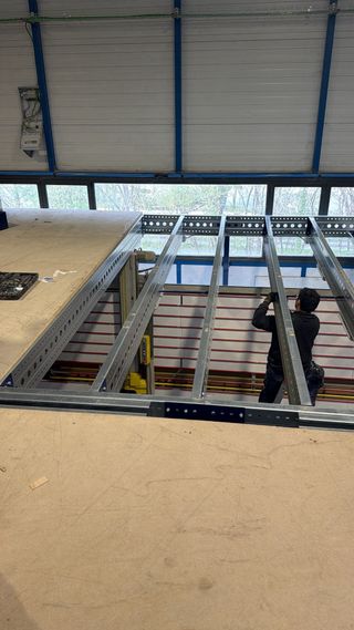 Estructura para entreplanta industrial