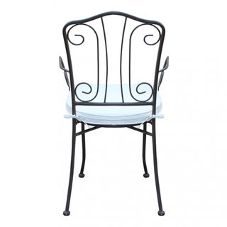 Sedia Classica da Esterno in Acciaio Taupe  90 cm