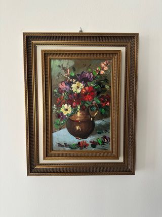Quadro con fiori in vaso