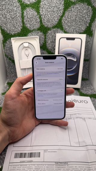 iPhone 16e 256GB Bianco - Batt 100% 40 cicli