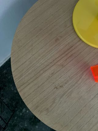 Mesa auxiliar industrial madera y metal