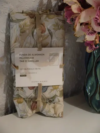 Fundas Almohada Zara Home Algodón 50x60