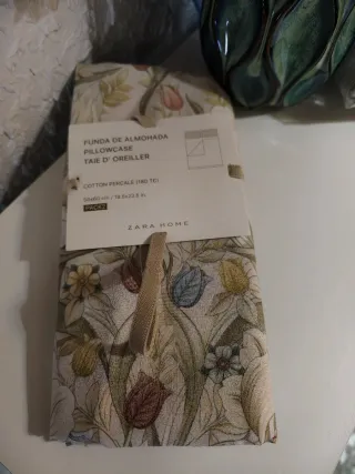 Fundas Almohada Zara Home Algodón 50x60