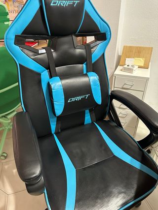 Silla Gamer Drift Negra y Azul 2 unidades