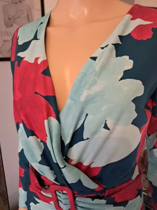 Vestido elegante estampado floral