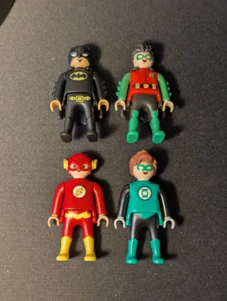 4 Personaggi Playmobil DC Comics