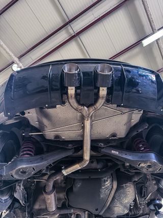 Tramo final doble salida escape