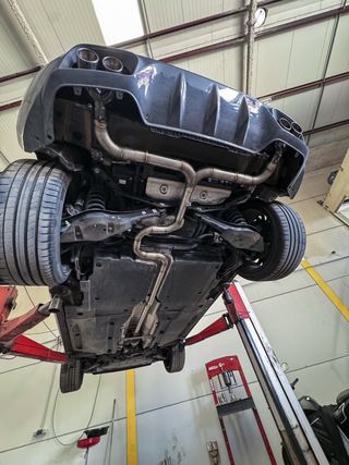 Tramo final doble salida escape