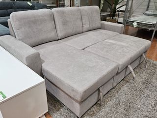 Sofá cama chaiselongue 234cm con arcón