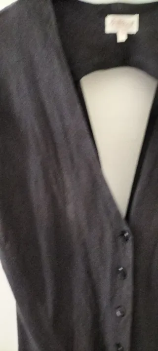 Vestido Verano Lino Negro Italiano