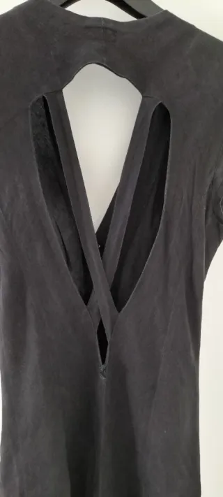 Vestido Verano Lino Negro Italiano