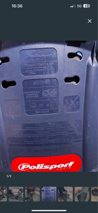 Bicicleta paseo con sillita niño