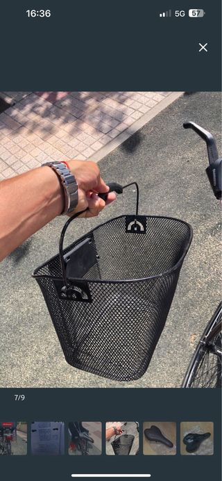 Bicicleta paseo con sillita niño