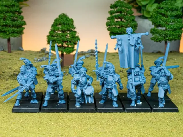 Grandes Espaderos - Imperio - Highlands Miniatures