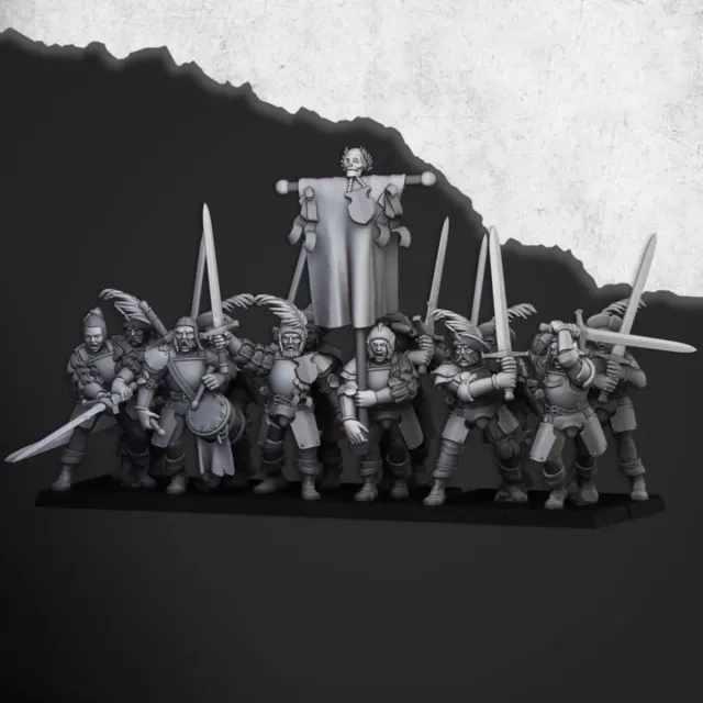 Grandes Espaderos - Imperio - Highlands Miniatures