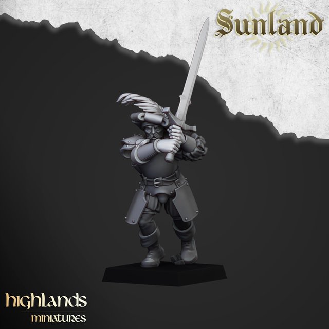 Grandes Espaderos - Imperio - Highlands Miniatures