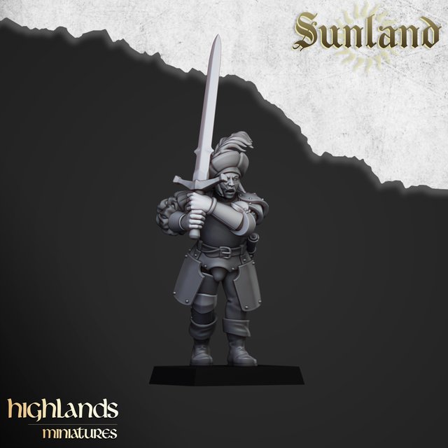 Grandes Espaderos - Imperio - Highlands Miniatures
