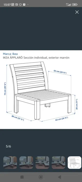 Conjunto terraza