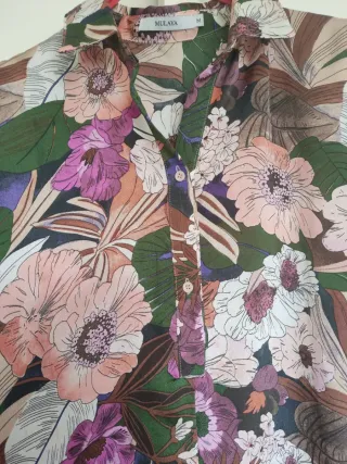 Camisa floral mujer talla M
