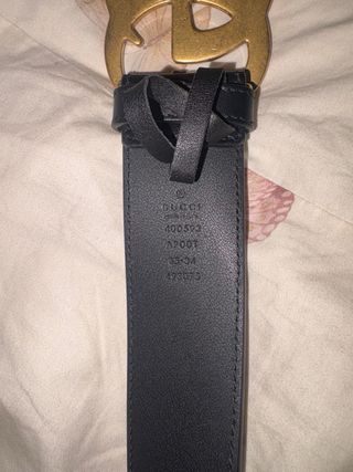 Cinturón Gucci GG Dorado Mujer