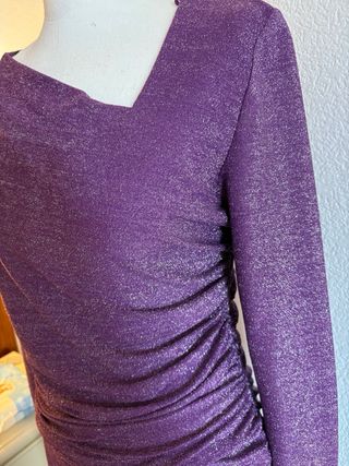 Vestido fiesta elástico brillante talla única