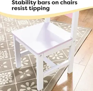 KidKraft Juego Infantil de Mesa y 2 Sillas Corazón