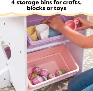 KidKraft Juego Infantil de Mesa y 2 Sillas Corazón