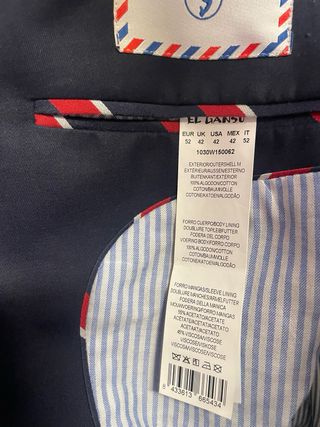 Americana El Ganso Azul Marino